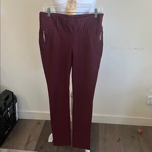 Women's Burgundy Skinny Pants